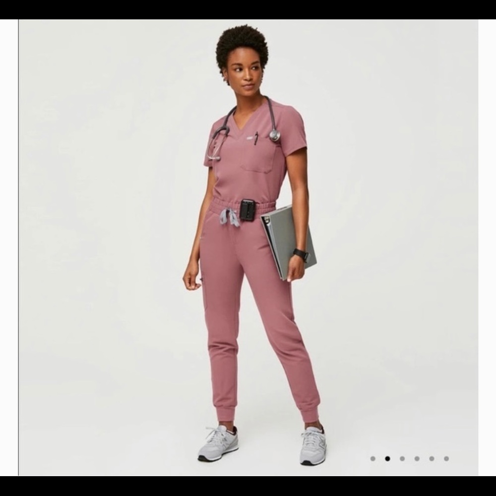 Figs Zamora high-waisted XSP Mauve